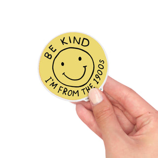 Vinyl Sticker - Be Kind (1900s)-Stickers-Inklings Paperie-Summit Lane Boutique, Women's Apparel and Gifts located in Grand Rapids, MI