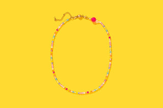 Beaded Necklace - Multi-Colored - Chloe-Necklaces-Taylor Elliott Designs-Summit Lane Boutique, Women's Apparel and Gifts located in Grand Rapids, MI