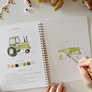 Farm watercolor workbook-Stationary-emily lex studio-Summit Lane Boutique, Women's Apparel and Gifts located in Grand Rapids, MI