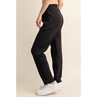MODAL POLY SPAN SCUBA PINTUCK PANT-Lounge Pants-Rae Mode-Summit Lane Boutique, Women's Apparel and Gifts located in Grand Rapids, MI