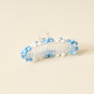 Daisy Claw Clip - Light Blue-Hair Accessories-The Darling Effect-Summit Lane Boutique, Women's Apparel and Gifts located in Grand Rapids, MI