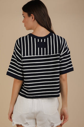 Corinne Top-Short Sleeves-VERY J-Summit Lane Boutique, Women's Apparel and Gifts located in Grand Rapids, MI