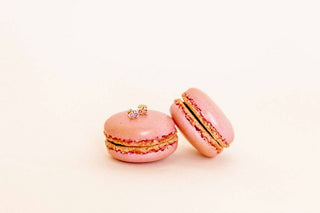 Pink Cherry - Napback Stud Earrings-Earrings-LINNY CO-Summit Lane Boutique, Women's Apparel and Gifts located in Grand Rapids, MI