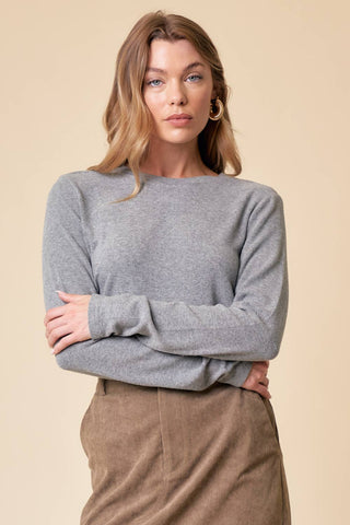 Cleo Soft Knit Long Sleeve-Long Sleeves-Doe and Rae-Summit Lane Boutique, Women's Apparel and Gifts located in Grand Rapids, MI