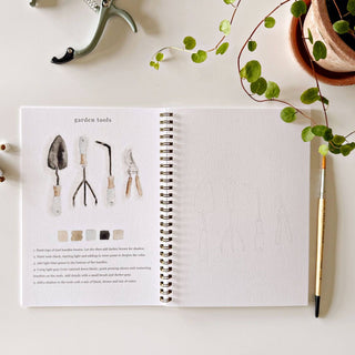 Garden watercolor workbook-Stationary-emily lex studio-Summit Lane Boutique, Women's Apparel and Gifts located in Grand Rapids, MI