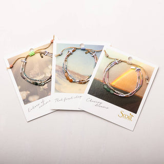 Mixed Media Bracelet - Heart/Rose Quartz/Silver-Bracelets-Scout Curated Wears-Summit Lane Boutique, Women's Apparel and Gifts located in Grand Rapids, MI