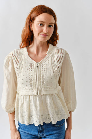 Leah Half Zip Sweater-Sweaters-Aaron & Amber-Summit Lane Boutique, Women's Apparel and Gifts located in Grand Rapids, MI