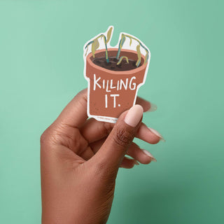 Vinyl Sticker - Killing it-Stickers-Inklings Paperie-Summit Lane Boutique, Women's Apparel and Gifts located in Grand Rapids, MI