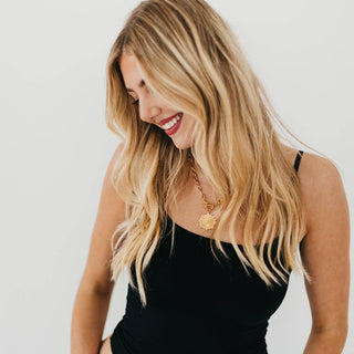 Sunburst Diamond Chain Necklace - WATERPROOF-Necklaces-Pretty Simple-Summit Lane Boutique, Women's Apparel and Gifts located in Grand Rapids, MI