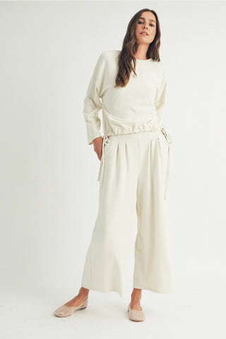 Mara Pleated Wide Leg-Pants-Elle + Grey-Summit Lane Boutique, Women's Apparel and Gifts located in Grand Rapids, MI