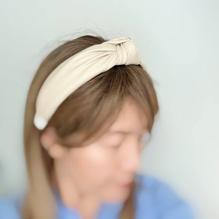 Leather Better Knotted Headband-Hair Accessories-Ellison+Young-Summit Lane Boutique, Women's Apparel and Gifts located in Grand Rapids, MI