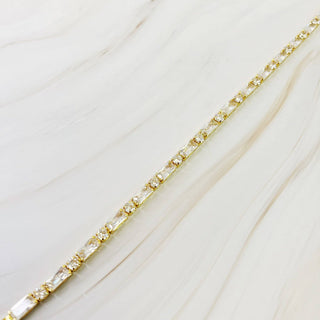 Mixed Shape Sparkle Tennis Necklace-Necklaces-Ellison+Young-Summit Lane Boutique, Women's Apparel and Gifts located in Grand Rapids, MI