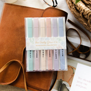 Muted Pastel Highlighters-Stationary Supplies-The Daily Grace Co-Summit Lane Boutique, Women's Apparel and Gifts located in Grand Rapids, MI