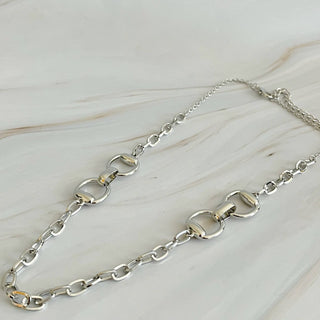 Double Equestrian Chain Necklace-Necklaces-Ellison+Young-Summit Lane Boutique, Women's Apparel and Gifts located in Grand Rapids, MI
