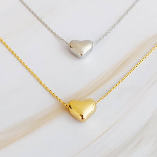 Love Bean Heart Necklace-Necklaces-Ellison+Young-Summit Lane Boutique, Women's Apparel and Gifts located in Grand Rapids, MI