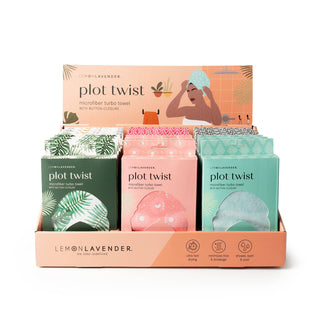 Plot Twist Turbo Towel-Bath & Body-DM Merchandising-Summit Lane Boutique, Women's Apparel and Gifts located in Grand Rapids, MI