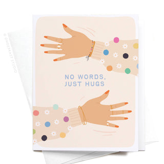 No Words Just Hugs Greeting Card-Greeting Cards-Onderkast Studio-Summit Lane Boutique, Women's Apparel and Gifts located in Grand Rapids, MI