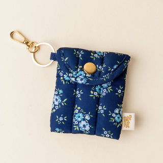 Puffy Earbud Case Keychain-Endless Daydream Navy-Tech Accessories-The Darling Effect-Summit Lane Boutique, Women's Apparel and Gifts located in Grand Rapids, MI