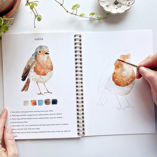 Birds watercolor workbook-Stationary-emily lex studio-Summit Lane Boutique, Women's Apparel and Gifts located in Grand Rapids, MI