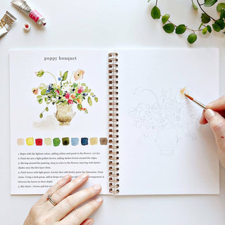 Bouquets watercolor workbook-Stationary-emily lex studio-Summit Lane Boutique, Women's Apparel and Gifts located in Grand Rapids, MI