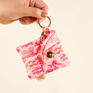 Puffy Earbud Case Keychain-Blushing Bows-Tech Accessories-The Darling Effect-Summit Lane Boutique, Women's Apparel and Gifts located in Grand Rapids, MI