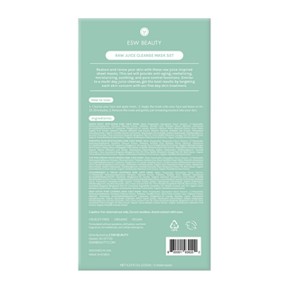 Raw Juice Cleanse Mask Set-Bath & Body-ESW Beauty-Summit Lane Boutique, Women's Apparel and Gifts located in Grand Rapids, MI