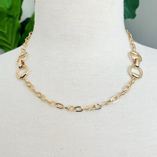 Double Equestrian Chain Necklace-Necklaces-Ellison+Young-Summit Lane Boutique, Women's Apparel and Gifts located in Grand Rapids, MI