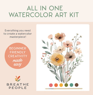 All-In-One Beginner Watercolor Kit - Wildflowers-Crafts-Breathe People-Summit Lane Boutique, Women's Apparel and Gifts located in Grand Rapids, MI