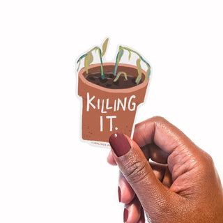 Vinyl Sticker - Killing it-Stickers-Inklings Paperie-Summit Lane Boutique, Women's Apparel and Gifts located in Grand Rapids, MI