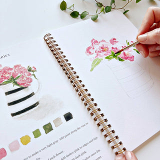 Bouquets watercolor workbook-Stationary-emily lex studio-Summit Lane Boutique, Women's Apparel and Gifts located in Grand Rapids, MI
