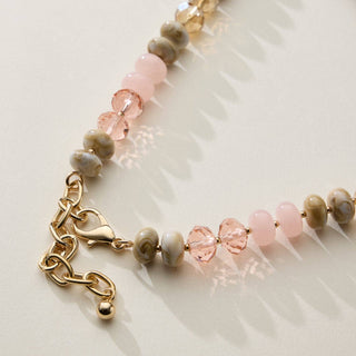 Mixed Bead Short Necklace with Adjustable Length-Necklaces-Frem-Summit Lane Boutique, Women's Apparel and Gifts located in Grand Rapids, MI
