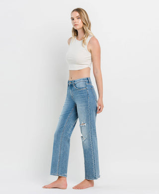 Kendall Distressed Dad Jeans-Jeans-VERVET by FLYING MONKEY-Summit Lane Boutique, Women's Apparel and Gifts located in Grand Rapids, MI