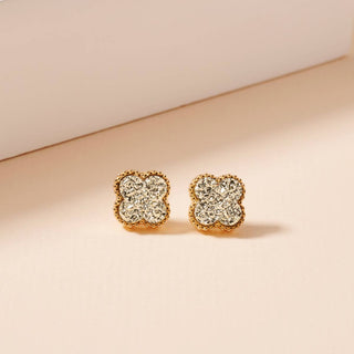 Lilla Haven Flower Druzy Stone Stud Earrings-Earrings-Frem-Summit Lane Boutique, Women's Apparel and Gifts located in Grand Rapids, MI