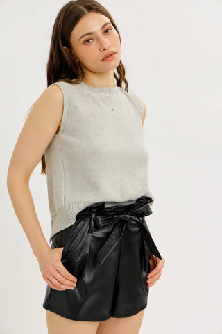 Celia Bow Vest-Vest-idem ditto-Summit Lane Boutique, Women's Apparel and Gifts located in Grand Rapids, MI