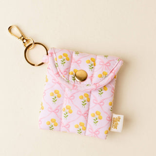 Puffy Earbud Case Keychain-Marigold Lane Pink-Tech Accessories-The Darling Effect-Summit Lane Boutique, Women's Apparel and Gifts located in Grand Rapids, MI
