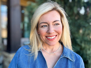 Beaded Necklace - Glass Hearts - Nora-Necklaces-Taylor Elliott Designs-Summit Lane Boutique, Women's Apparel and Gifts located in Grand Rapids, MI