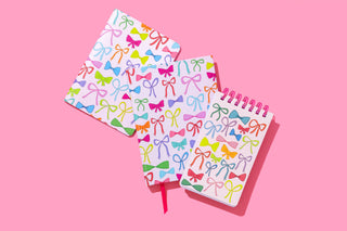 Notebook Set - Colorful Bows + Colorful Gingham - 2 Pc Set-Stationary-Taylor Elliott Designs-Summit Lane Boutique, Women's Apparel and Gifts located in Grand Rapids, MI