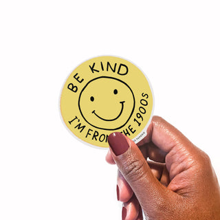 Vinyl Sticker - Be Kind (1900s)-Stickers-Inklings Paperie-Summit Lane Boutique, Women's Apparel and Gifts located in Grand Rapids, MI