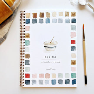 Baking watercolor workbook-Stationary-emily lex studio-Summit Lane Boutique, Women's Apparel and Gifts located in Grand Rapids, MI