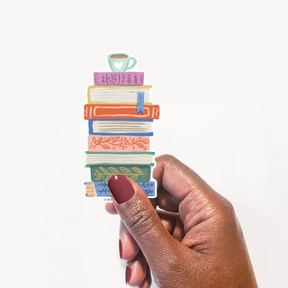 Vinyl Sticker - Book Stack-Stickers-Inklings Paperie-Summit Lane Boutique, Women's Apparel and Gifts located in Grand Rapids, MI