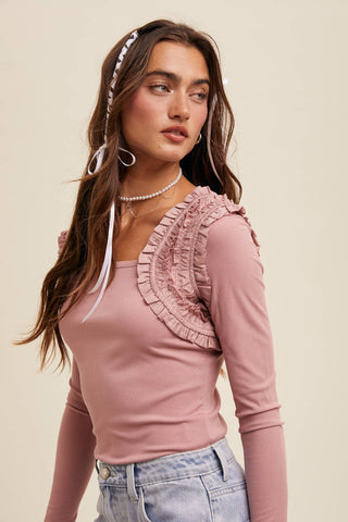 Bridget Top-Long Sleeves-Listicle-Summit Lane Boutique, Women's Apparel and Gifts located in Grand Rapids, MI