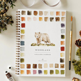 Woodland watercolor workbook-Stationary-emily lex studio-Summit Lane Boutique, Women's Apparel and Gifts located in Grand Rapids, MI