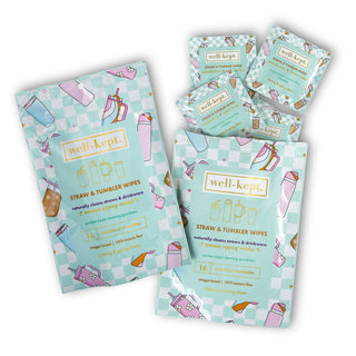 Straw + Tumbler Wipes– 16 Count-Tech Accessories-Well-Kept, Screen Wipes-Summit Lane Boutique, Women's Apparel and Gifts located in Grand Rapids, MI
