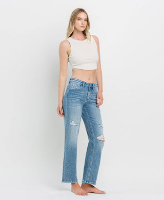 Kendall Distressed Dad Jeans-Jeans-VERVET by FLYING MONKEY-Summit Lane Boutique, Women's Apparel and Gifts located in Grand Rapids, MI