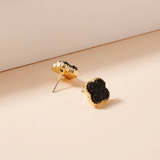 Lilla Haven Flower Druzy Stone Stud Earrings-Earrings-Frem-Summit Lane Boutique, Women's Apparel and Gifts located in Grand Rapids, MI