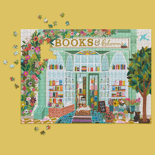 Books And Blooms 1000 Piece Puzzle-Puzzles-WerkShoppe-Summit Lane Boutique, Women's Apparel and Gifts located in Grand Rapids, MI
