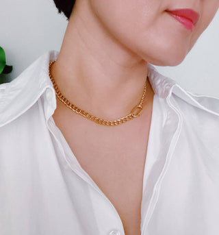 Golden Luxe Chain Necklace-Necklaces-Ellison+Young-Summit Lane Boutique, Women's Apparel and Gifts located in Grand Rapids, MI