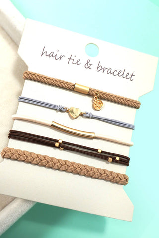 Hair Tie Bracelets-Hair Accessories-JOSSLYN by Wall to Wall-Summit Lane Boutique, Women's Apparel and Gifts located in Grand Rapids, MI
