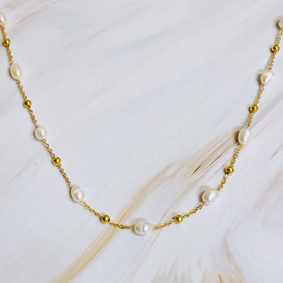 Ashley Freshwater pearl Necklace-Necklaces-Ellison+Young-Summit Lane Boutique, Women's Apparel and Gifts located in Grand Rapids, MI