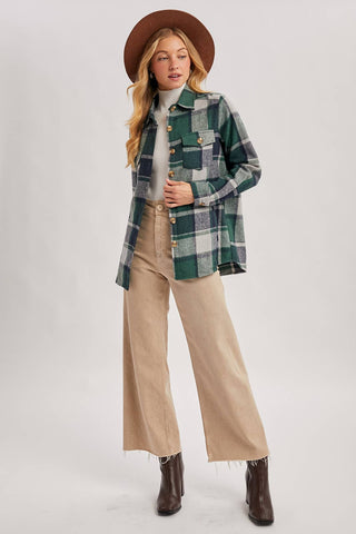 Ember Plaid Shacket-Jackets-Bluivy-Summit Lane Boutique, Women's Apparel and Gifts located in Grand Rapids, MI